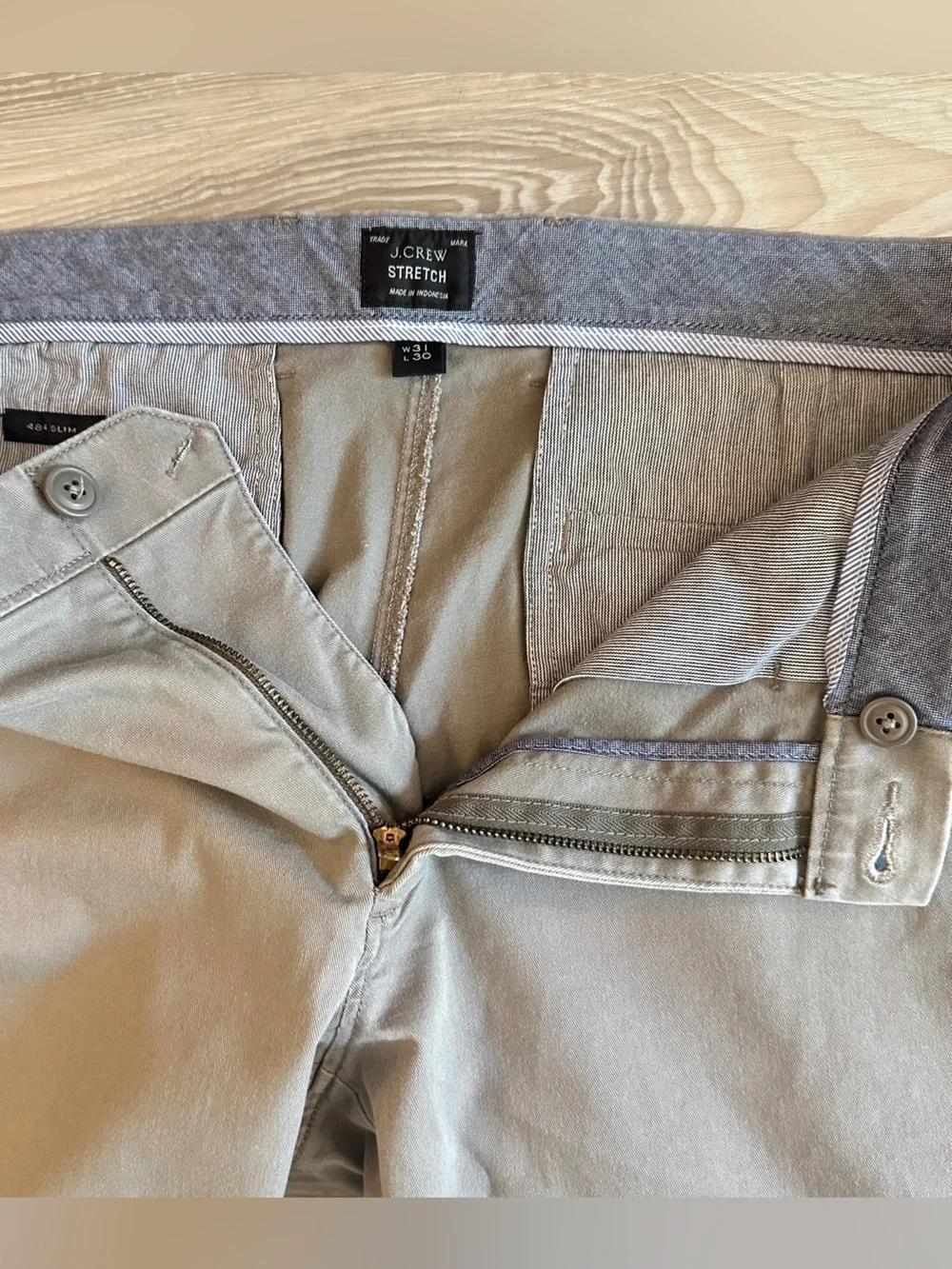 J. Crew Slim 484 Pants in Light Khaki Men: 31-30